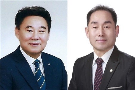 순천중부새마을금고 이사장 선거에 강호연 후보(좌)와 김성채 후보(우) 2명이 등록, 2파전으로 치러진다.